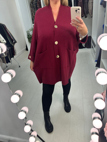 Kensington Button Detail Pocket Cardigan