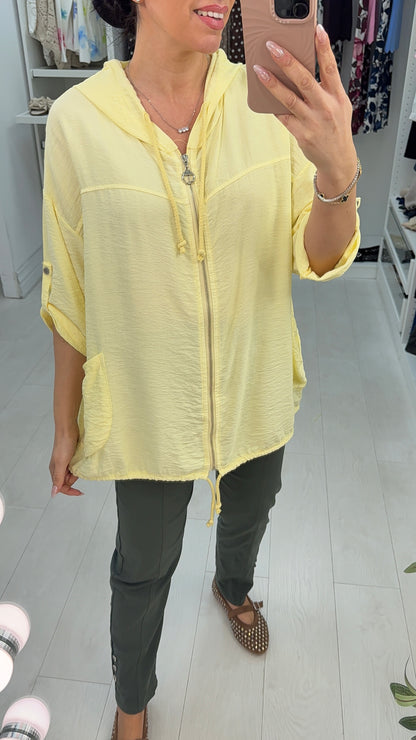 Renley Lightweight Zip Front Hooded Jacket