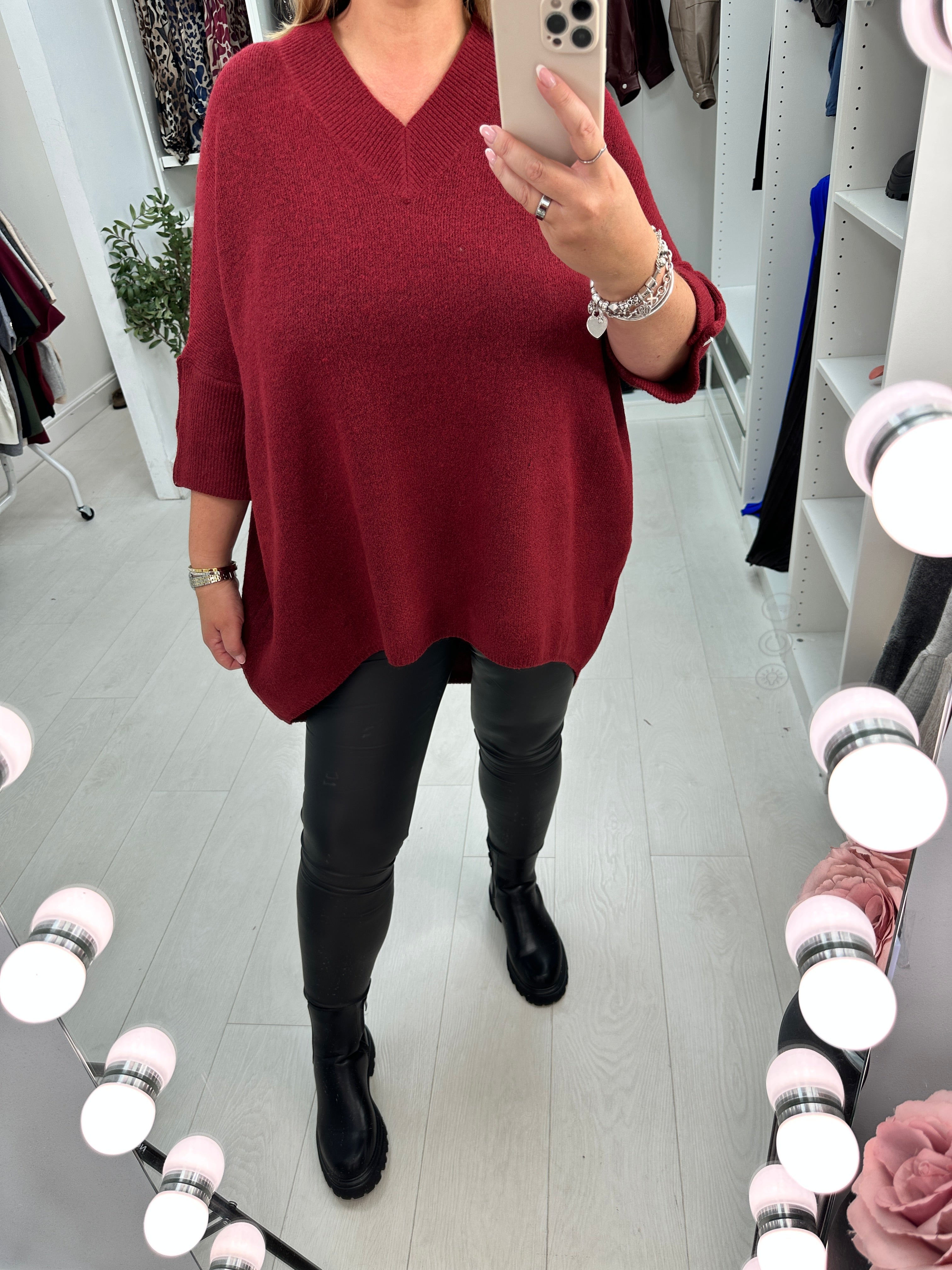 Lauretta Super Soft Button Detail Longline Jumper