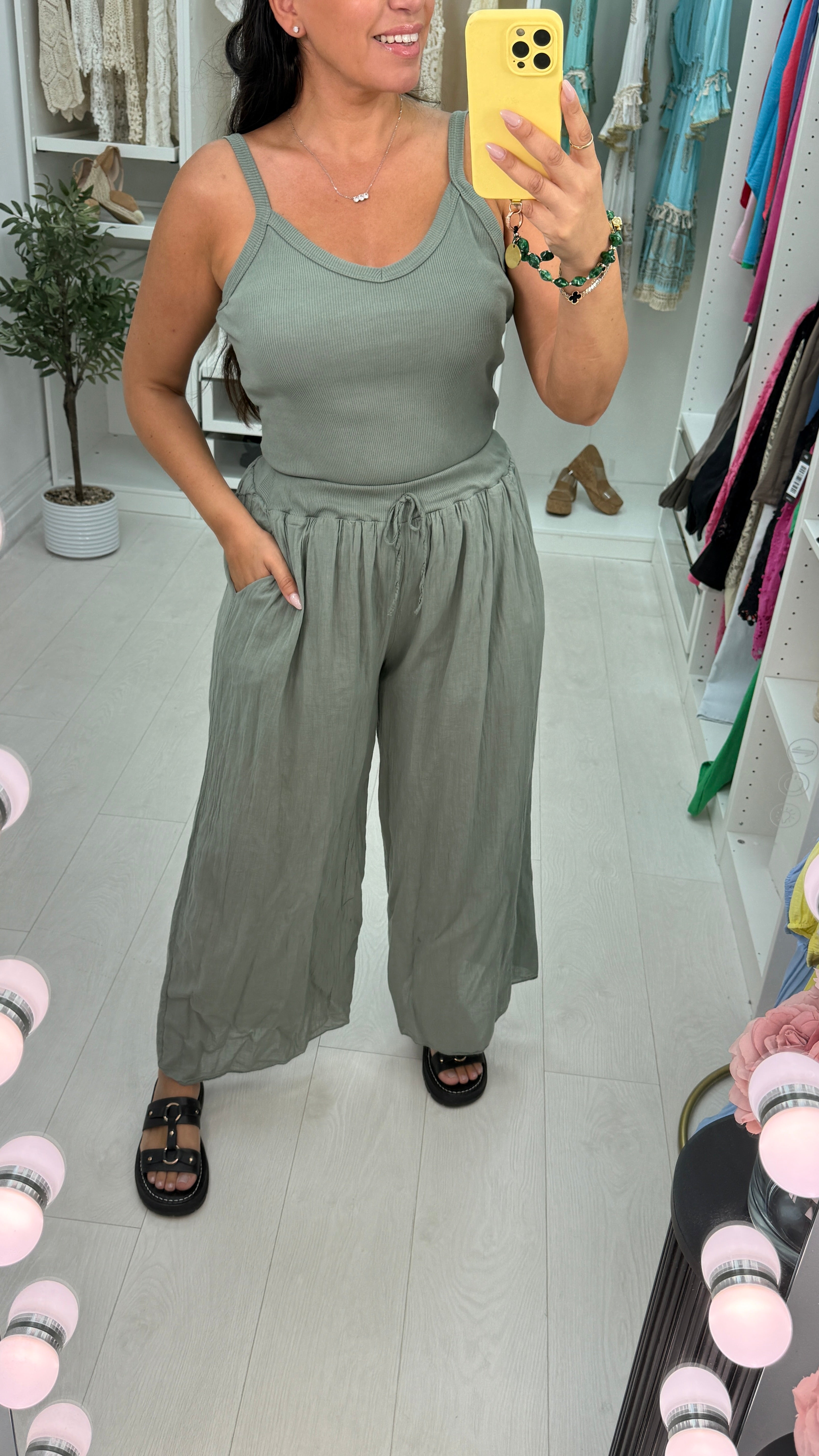Tanira Wide Leg Cami Jumpsuit