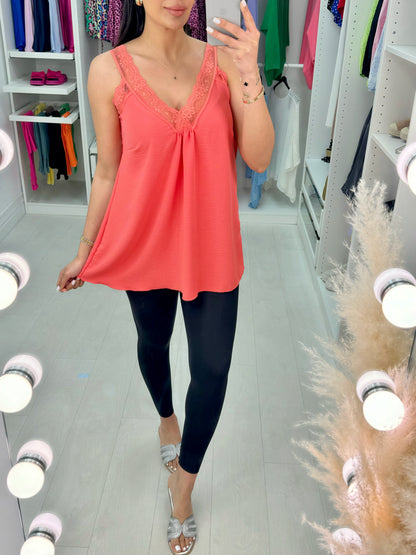 Leanne Lace Trim Cami