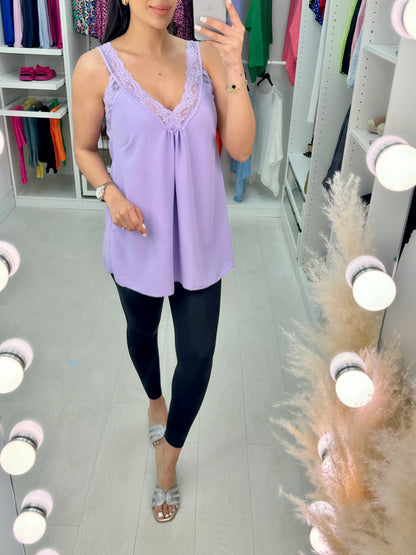 Leanne Lace Trim Cami