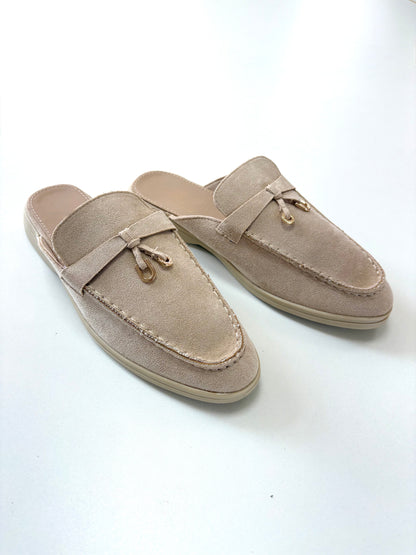 Mandie Faux Suede Slip On Mules