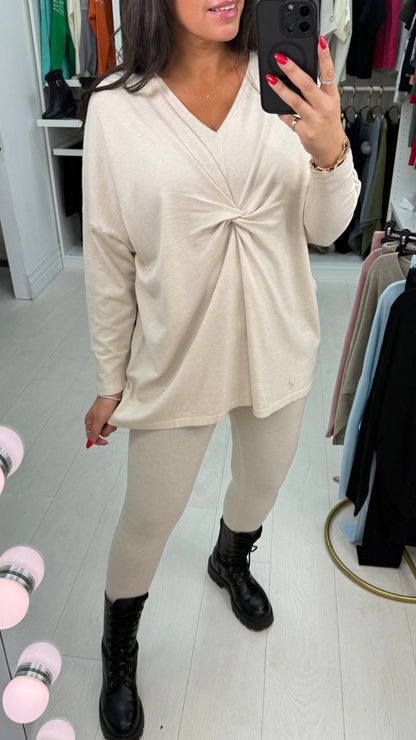 Casta Tie Knot Front Jumper & Leggings Set