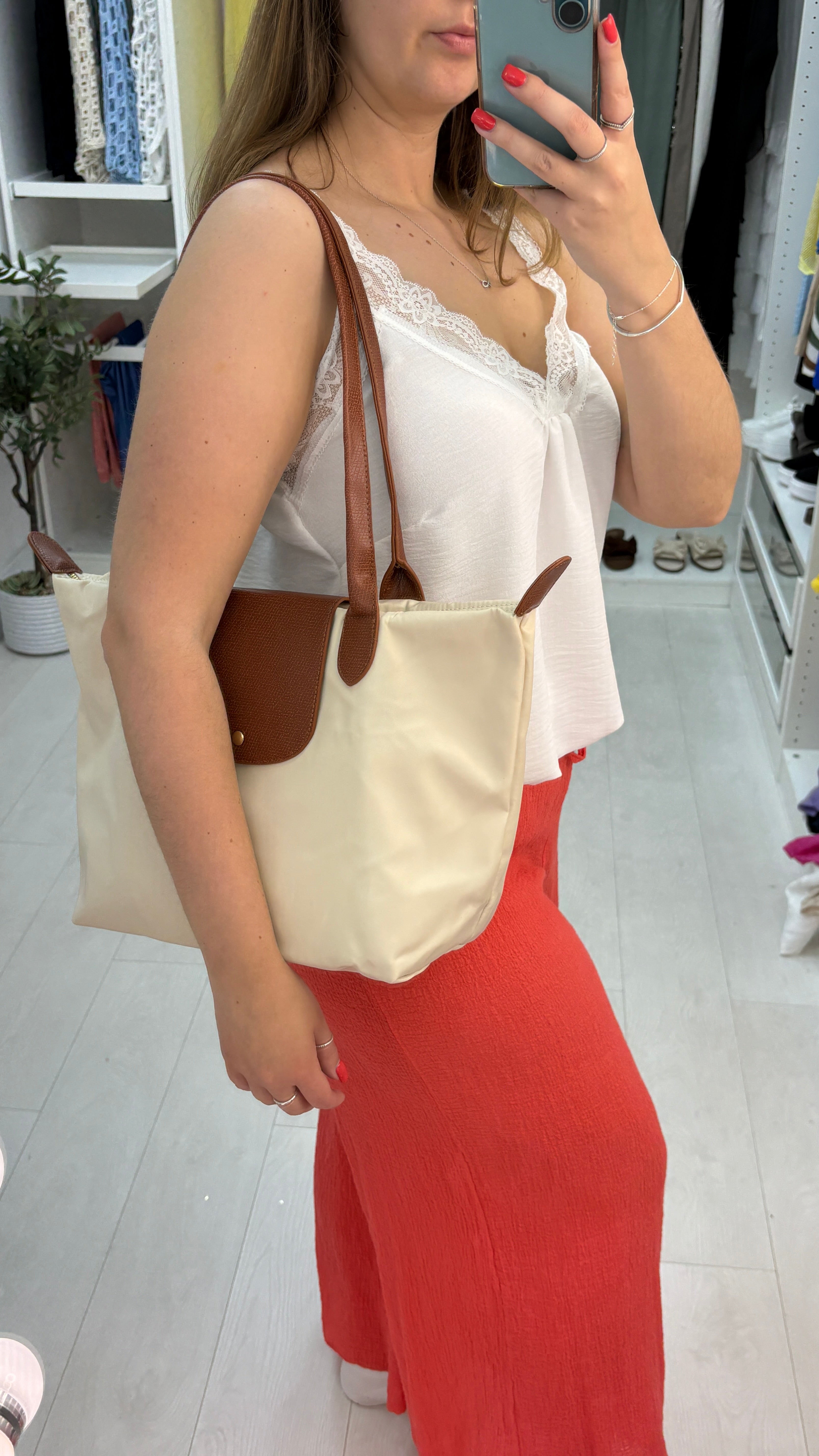 Gisella Canvas Medium Shoulder Bag