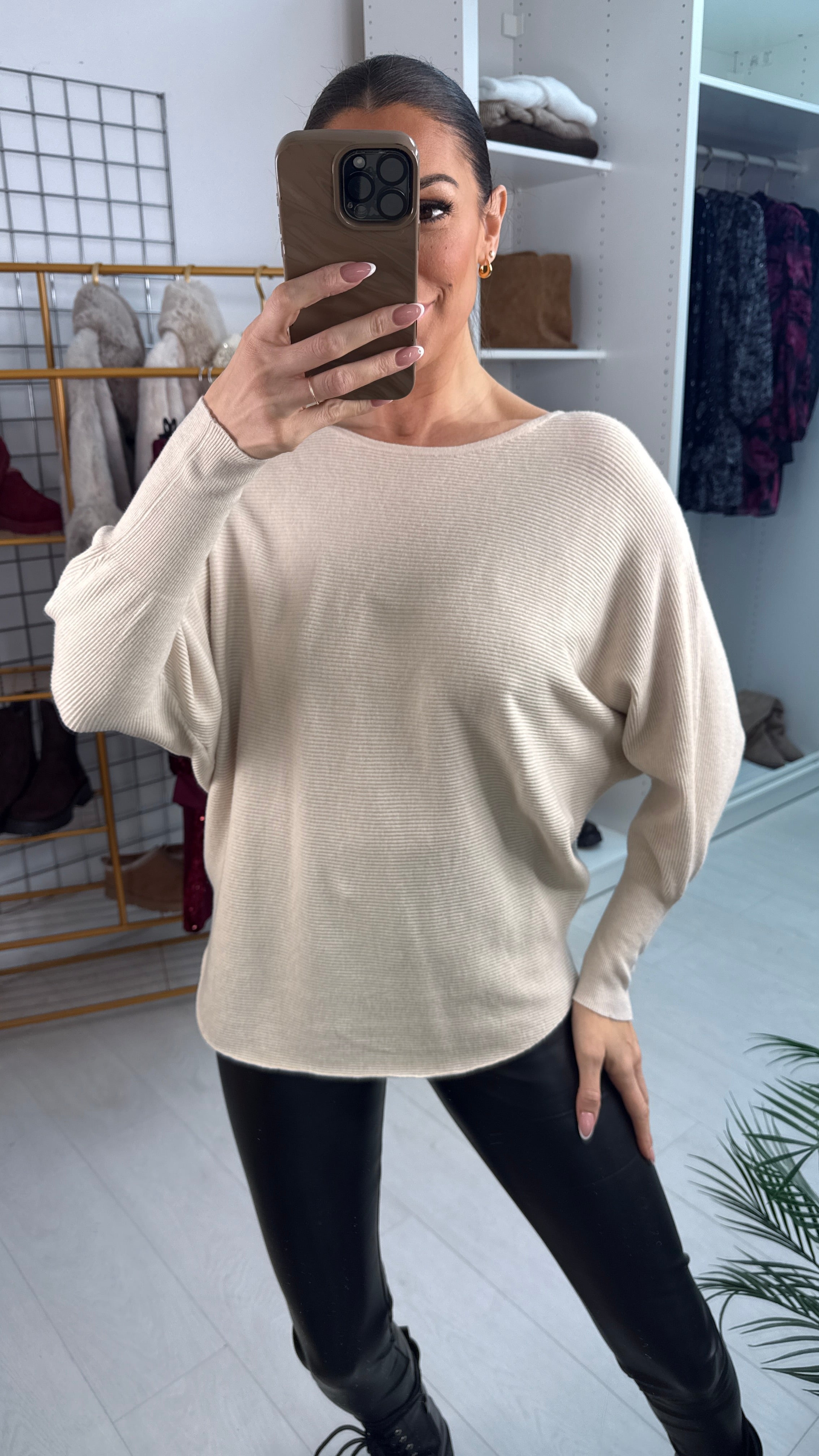 Axel Diamante Angel Wing Cross Back Jumper