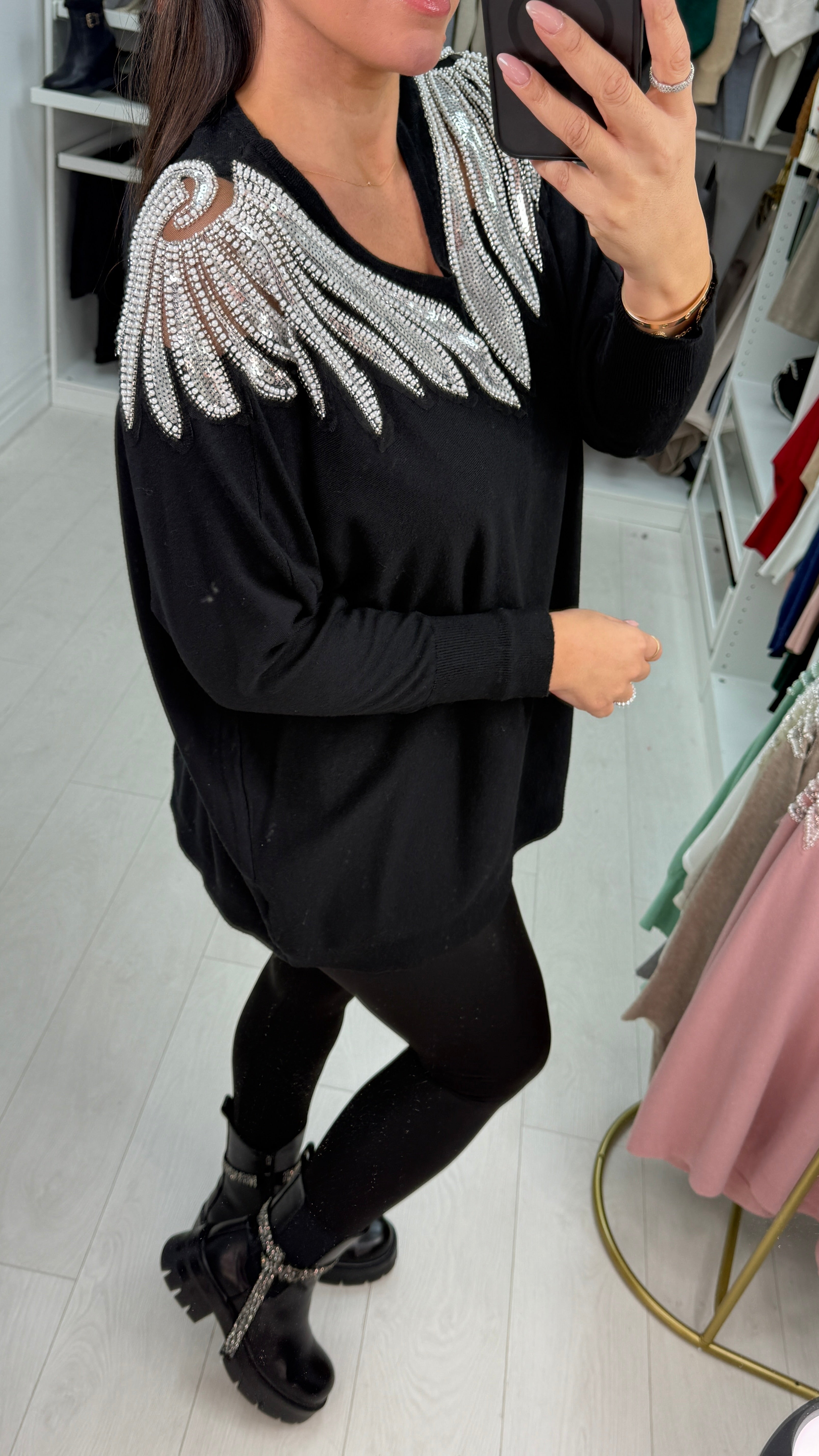 Mya Sheer Panel Detail Jumper