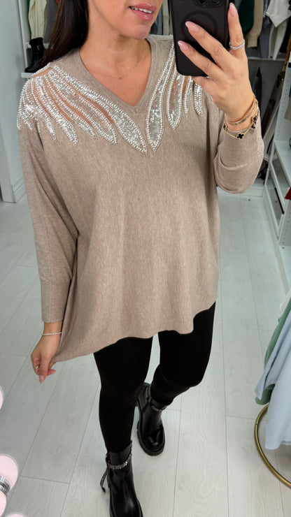 Mya Sheer Panel Detail Jumper