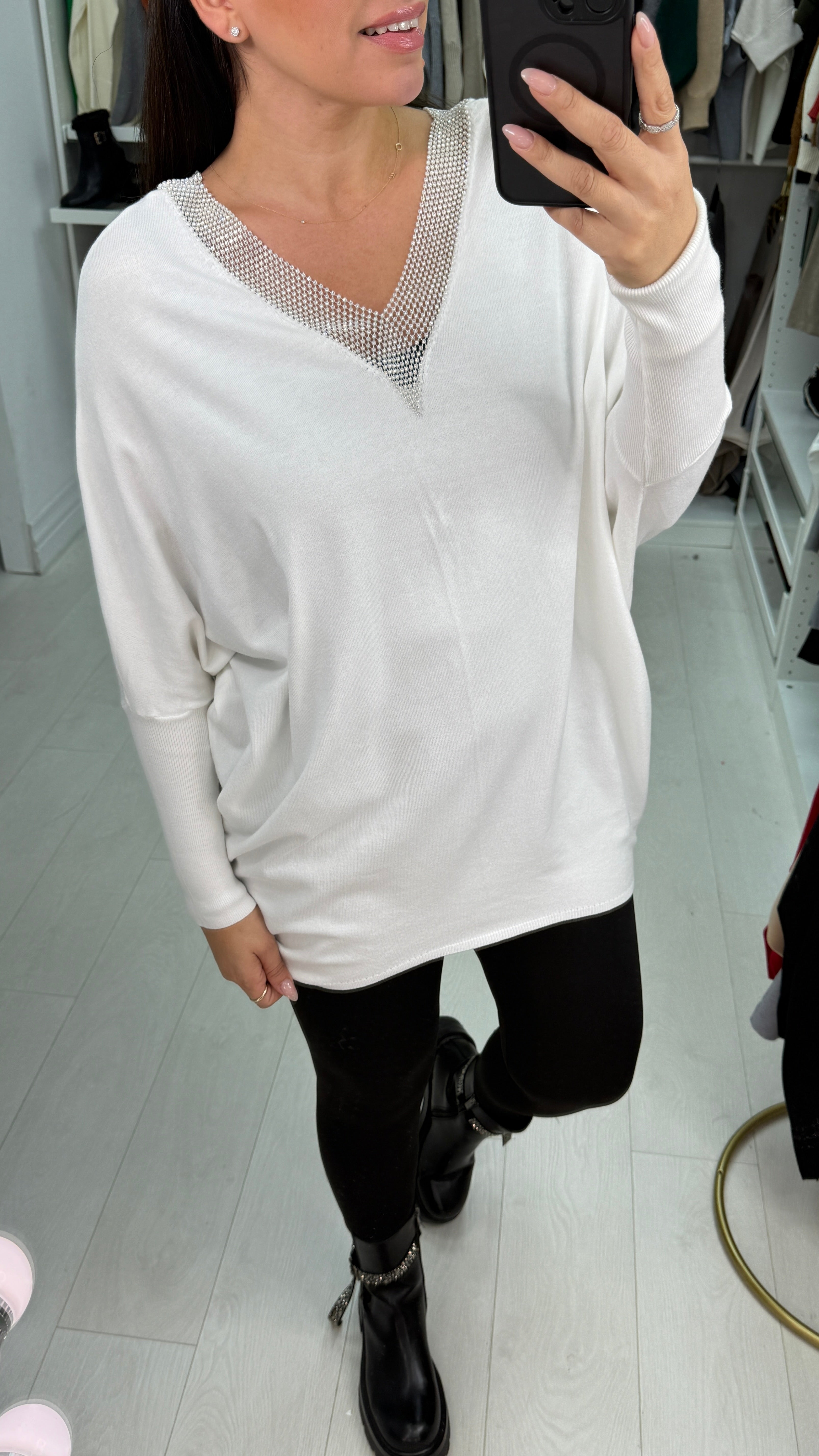 Gonzalo Diamante V Neck Supersoft Jumper