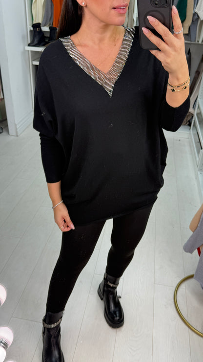 Gonzalo Diamante V Neck Supersoft Jumper