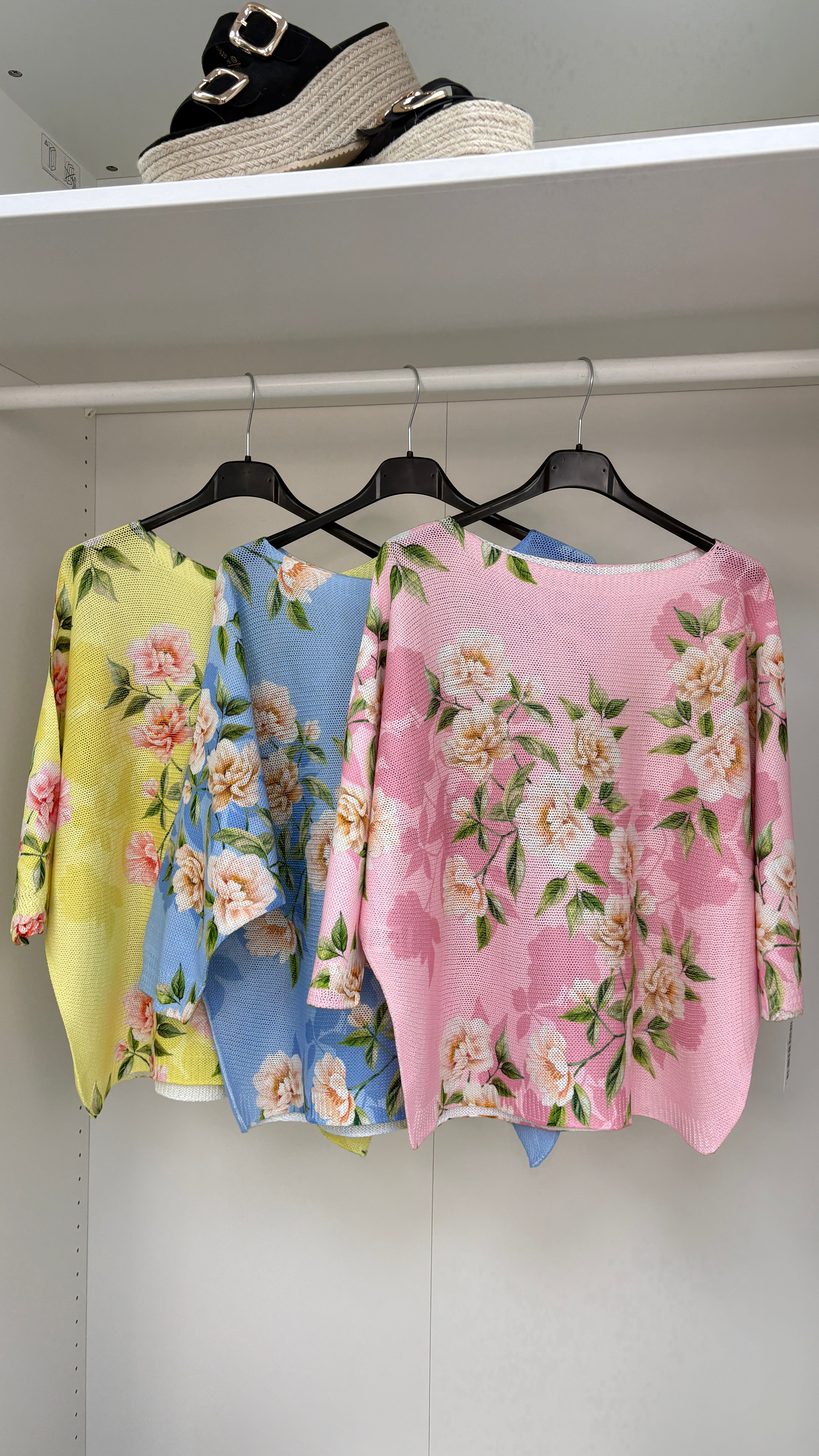 Morita Floral Print Batwing Top