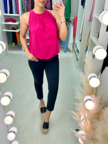 Camellia Plain Sleeveless Top