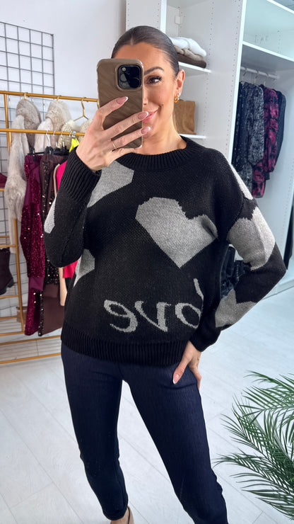 Hannie Love Slogan Jumper