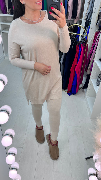 Irene Plain Knitted Loungewear Set