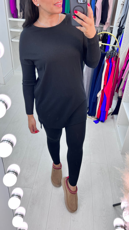 Irene Plain Knitted Loungewear Set