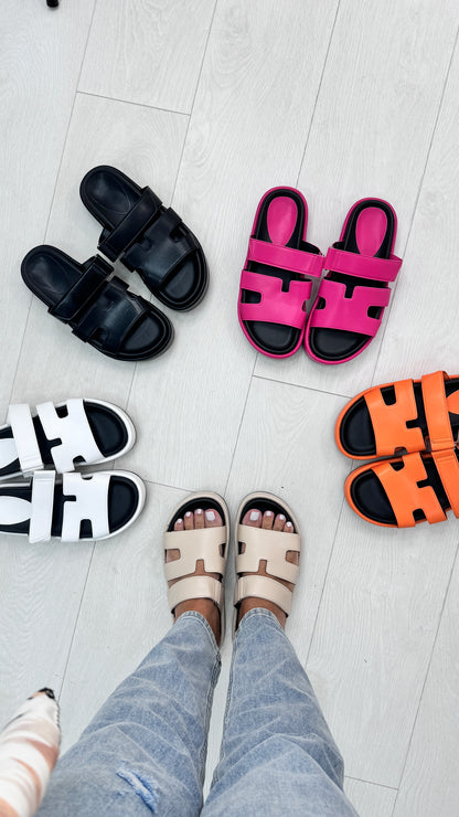 Amel Gladiator Platform Slider Sandal