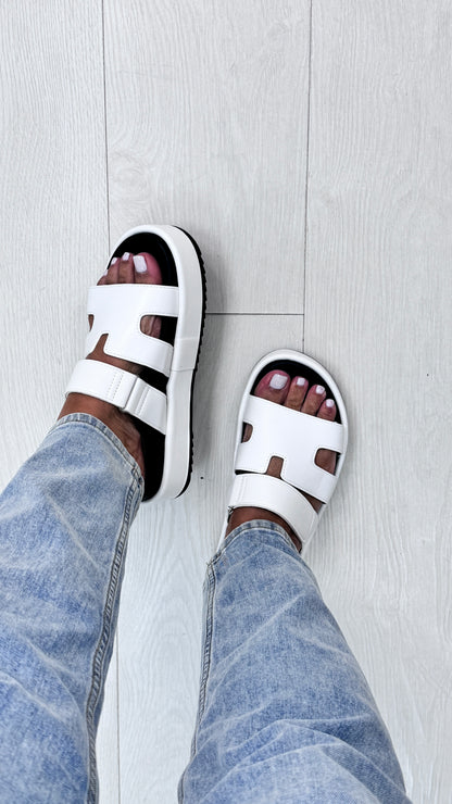 Amel Gladiator Platform Slider Sandal