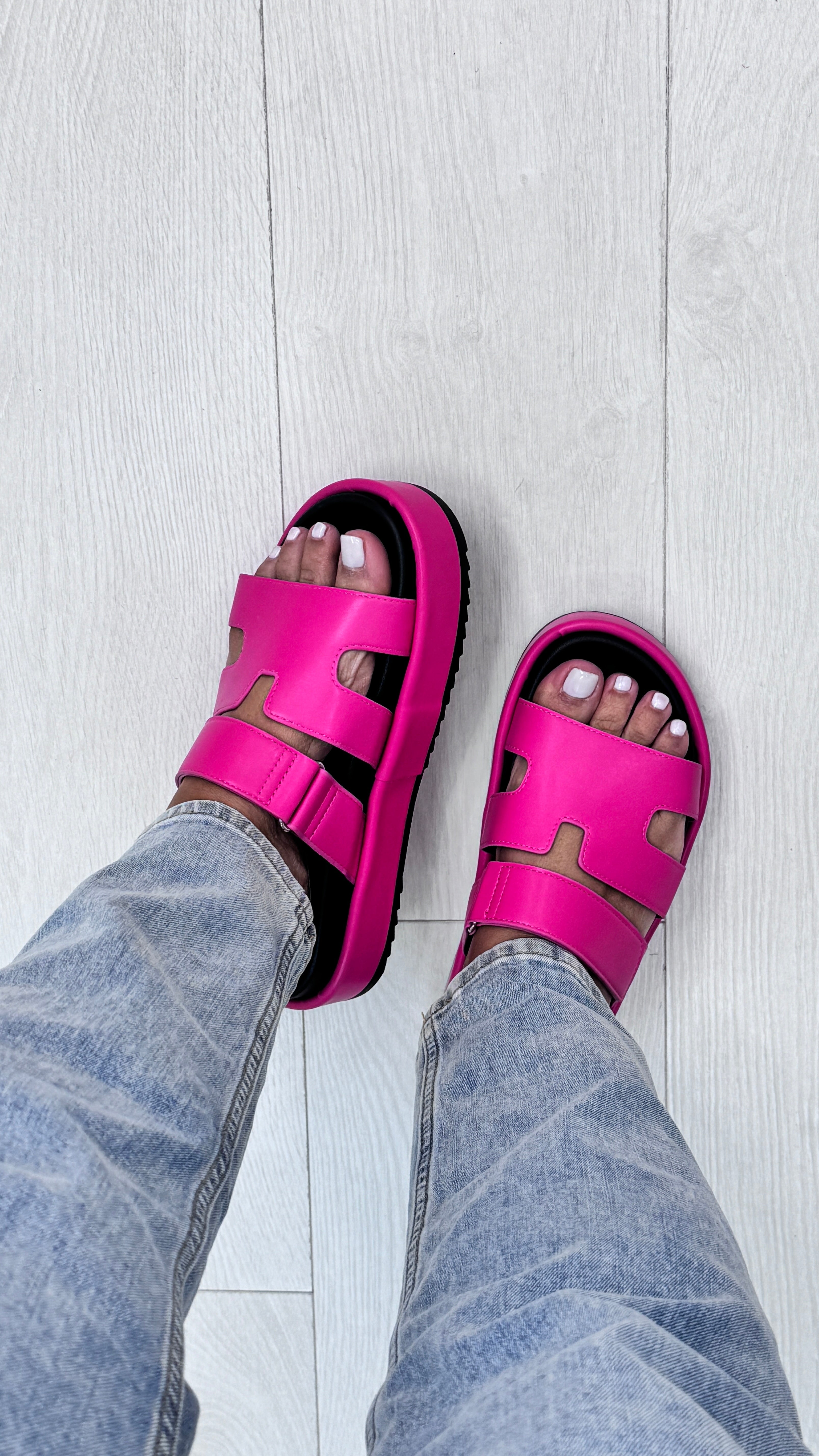 Amel Gladiator Platform Slider Sandal