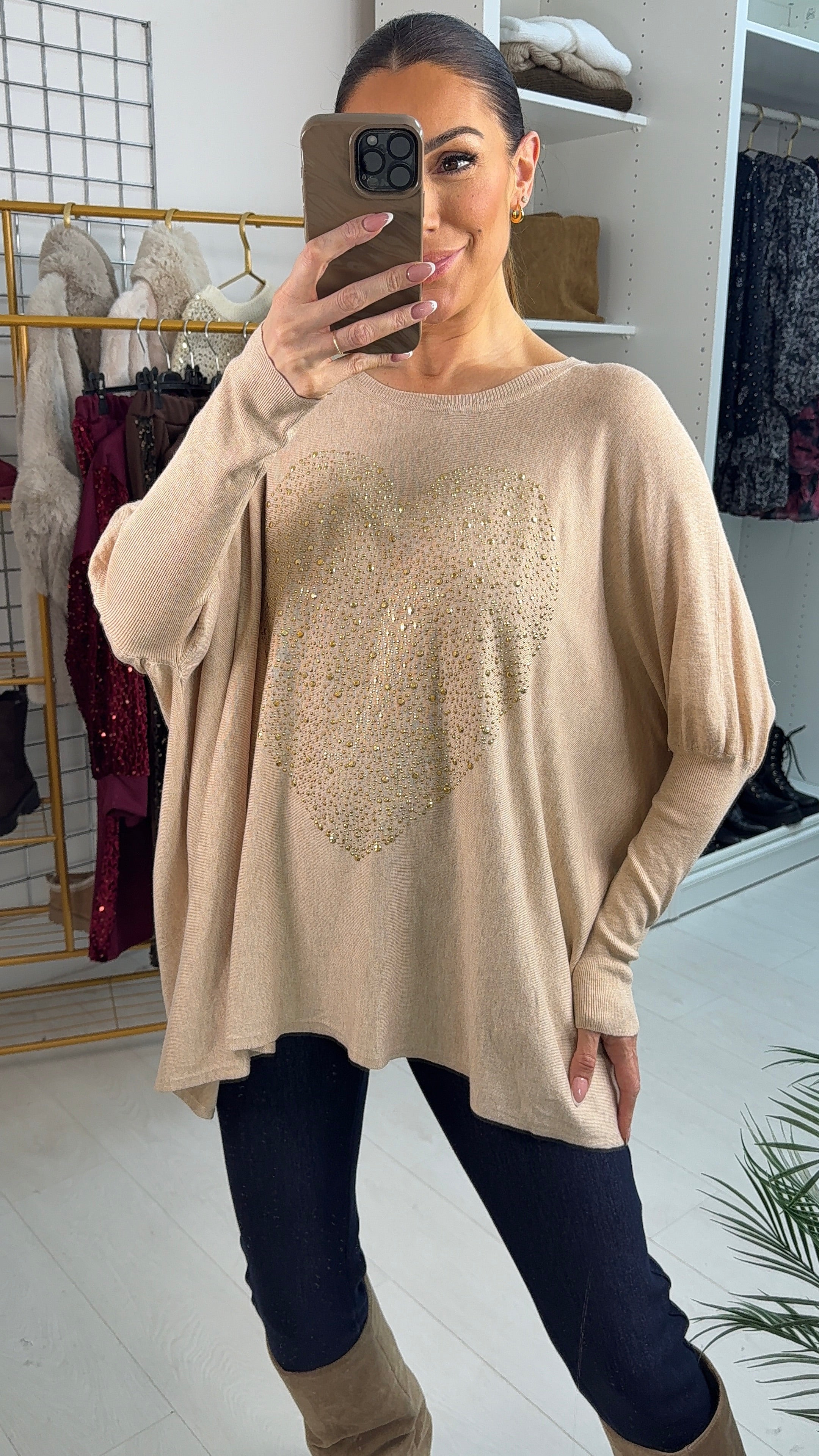 Kiria Embellished Heart Detail Jumper