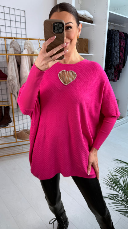 Dillon Diamante Link Cut Out Jumper