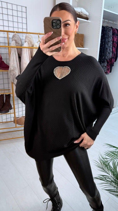 Dillon Diamante Link Cut Out Jumper