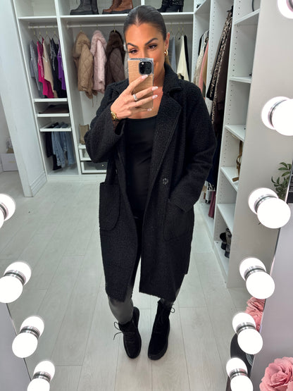 Zeldina Boucle Longline Coat