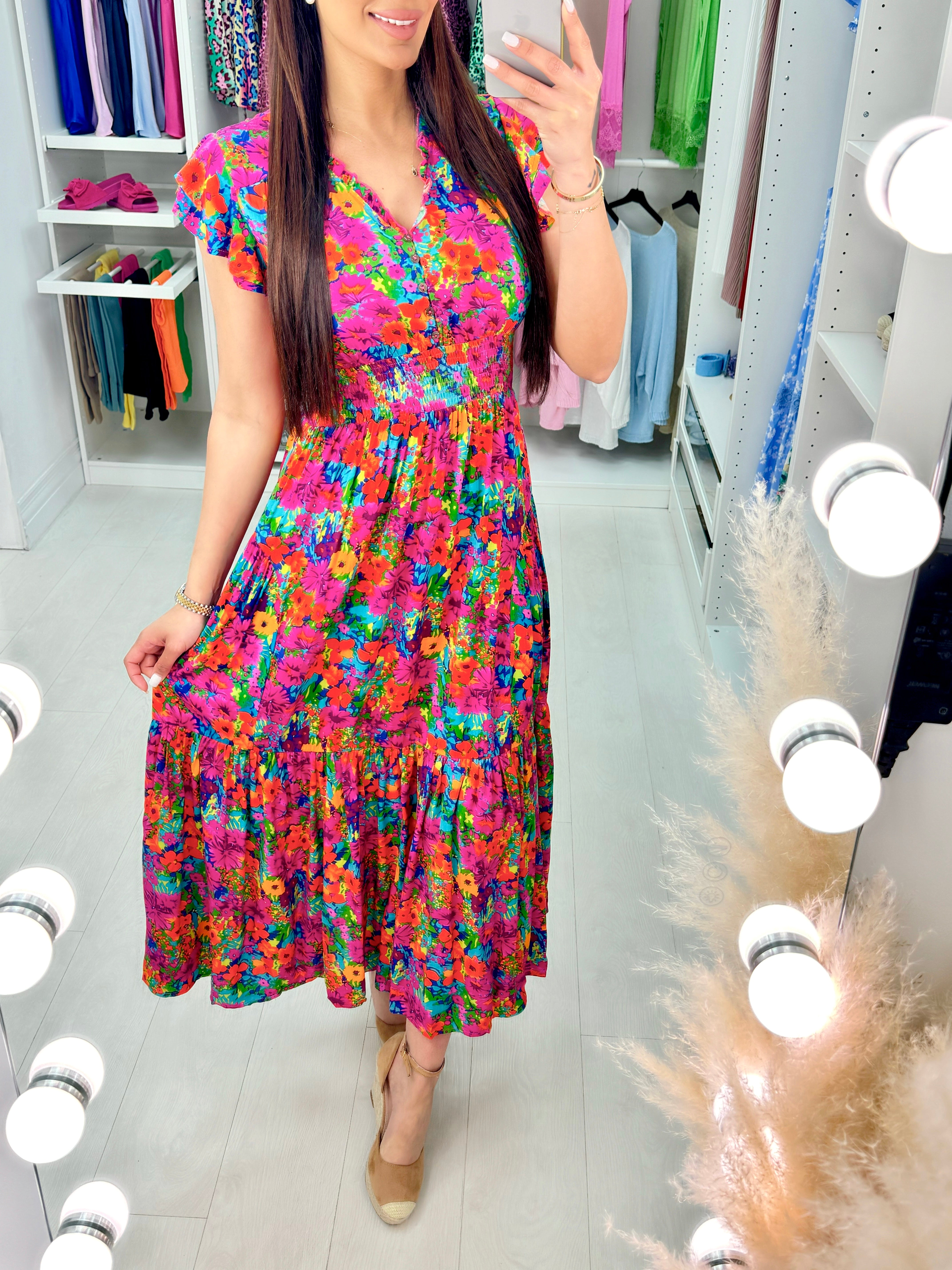 Amalfi Floral Print Maxi Dress