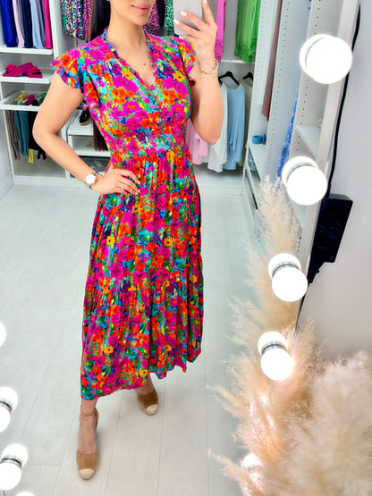 Amalfi Floral Print Maxi Dress