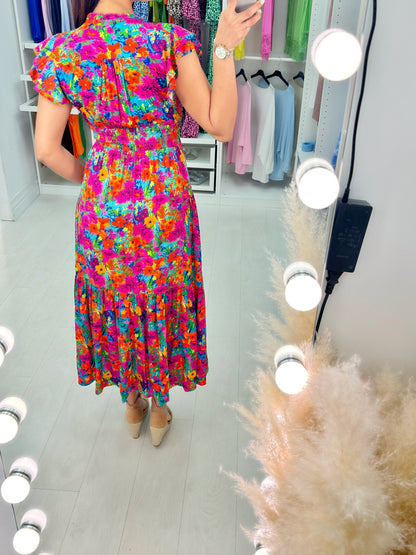 Amalfi Floral Print Maxi Dress