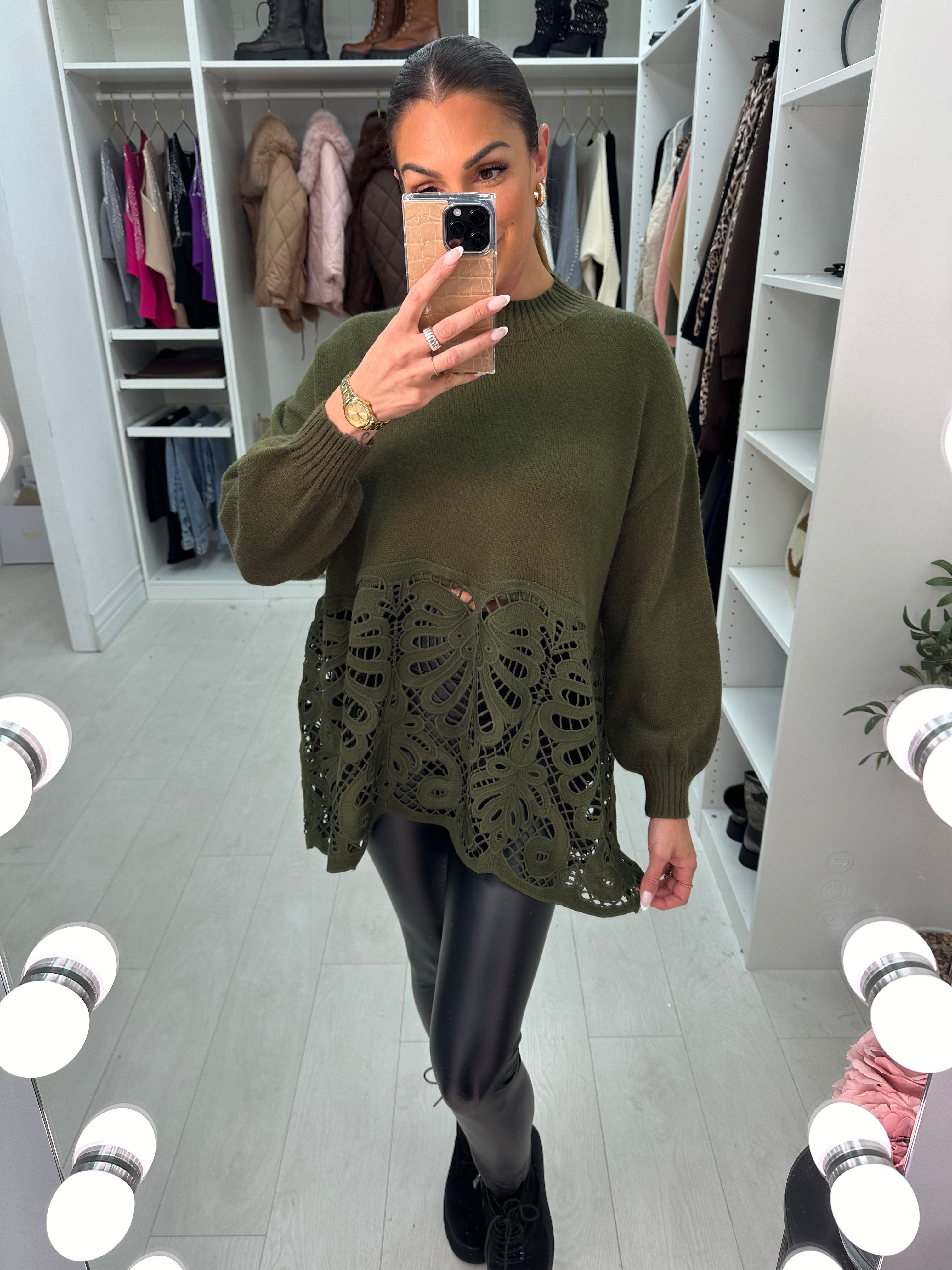 Tasha Crochet Detail Jumper