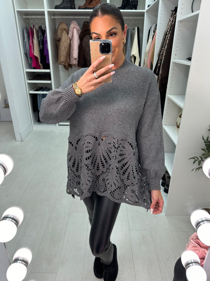 Tasha Crochet Detail Jumper