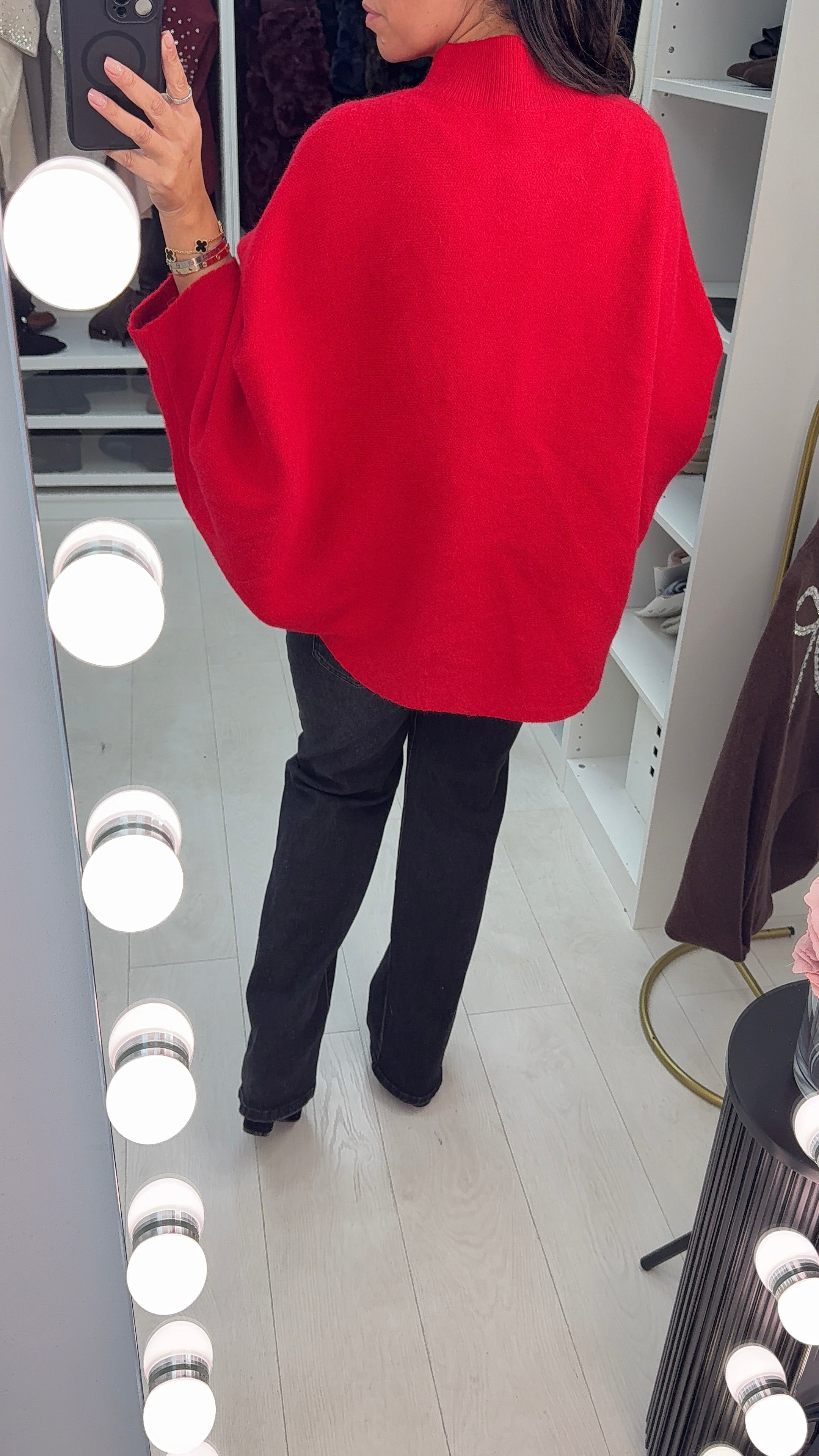 Laureen Crystal Bow Detail Knit Jumper