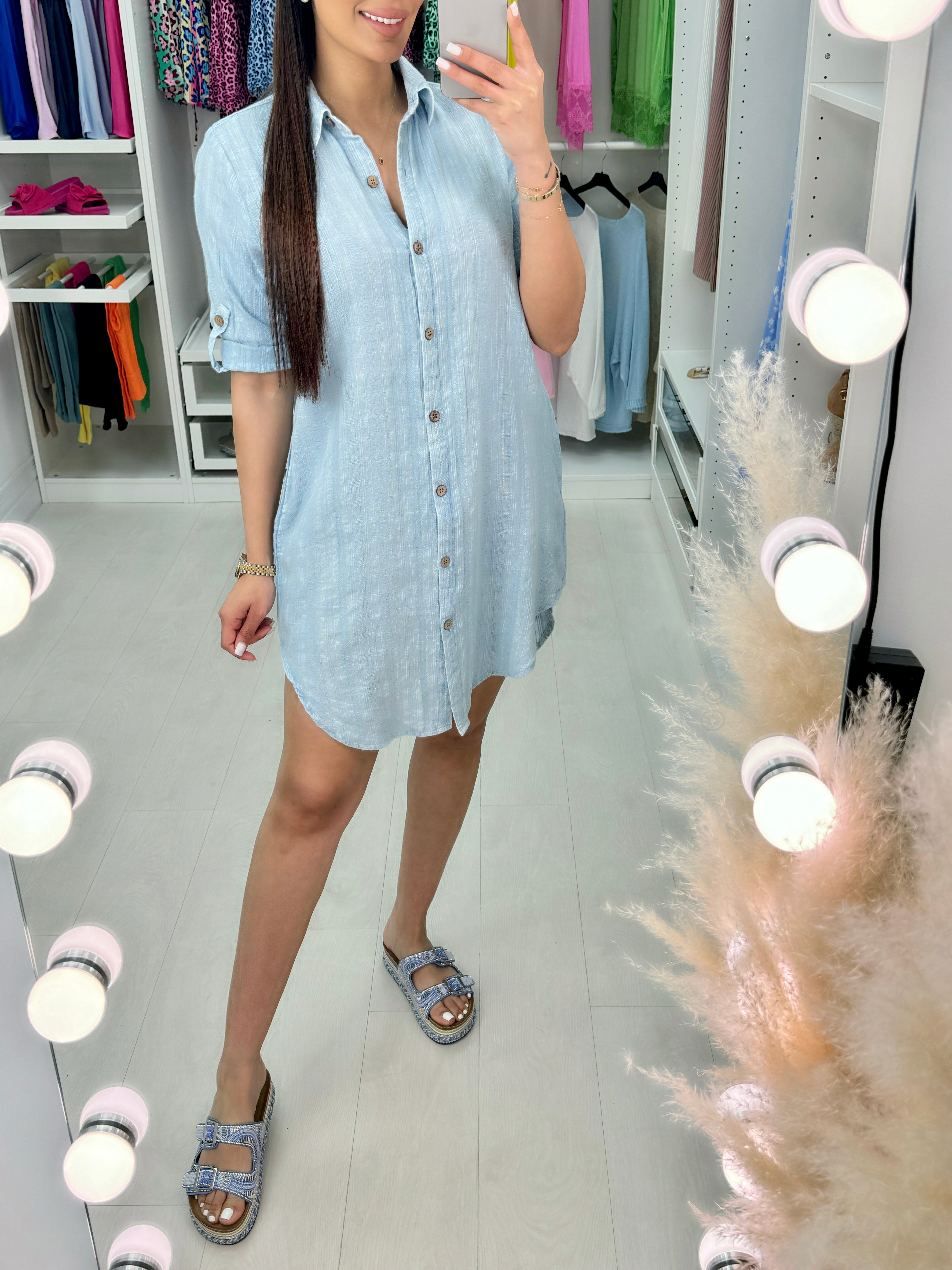 Nasrin Wash Button Down Shirt