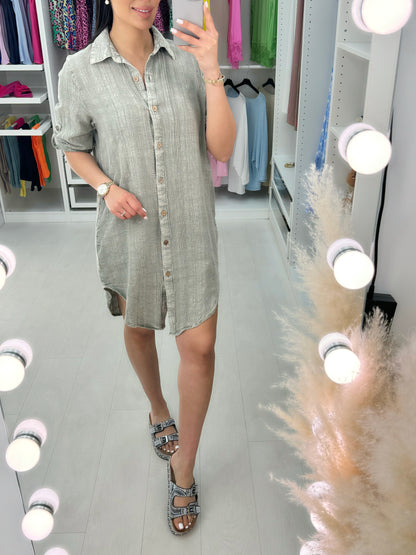 Nasrin Wash Button Down Shirt