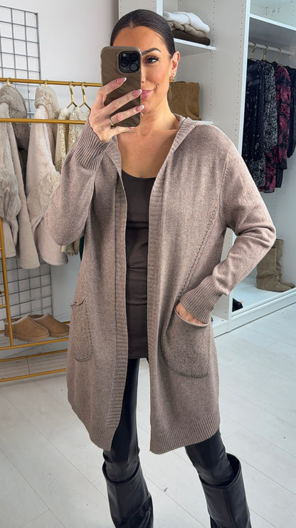Brixton Diamante Scattered Hoodie Cardigan