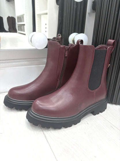 Veronica Faux Leather Chelsea Boots