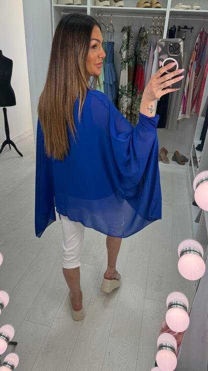 Norma Plain Floaty Batwing Top