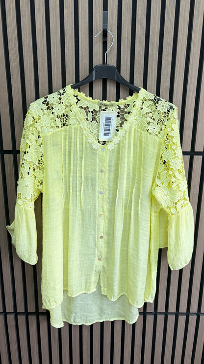 Cheyenne Plain Crochet Blouse