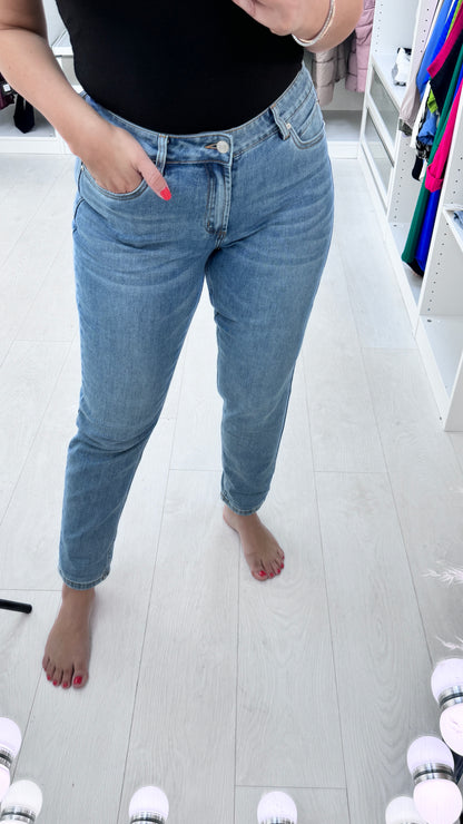 Lilly Light Washed High Waist Denim Jeans