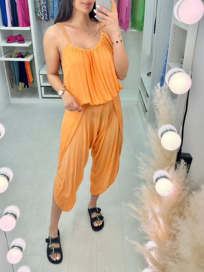 Trula Pleat Detail Loose Fit Jumpsuit