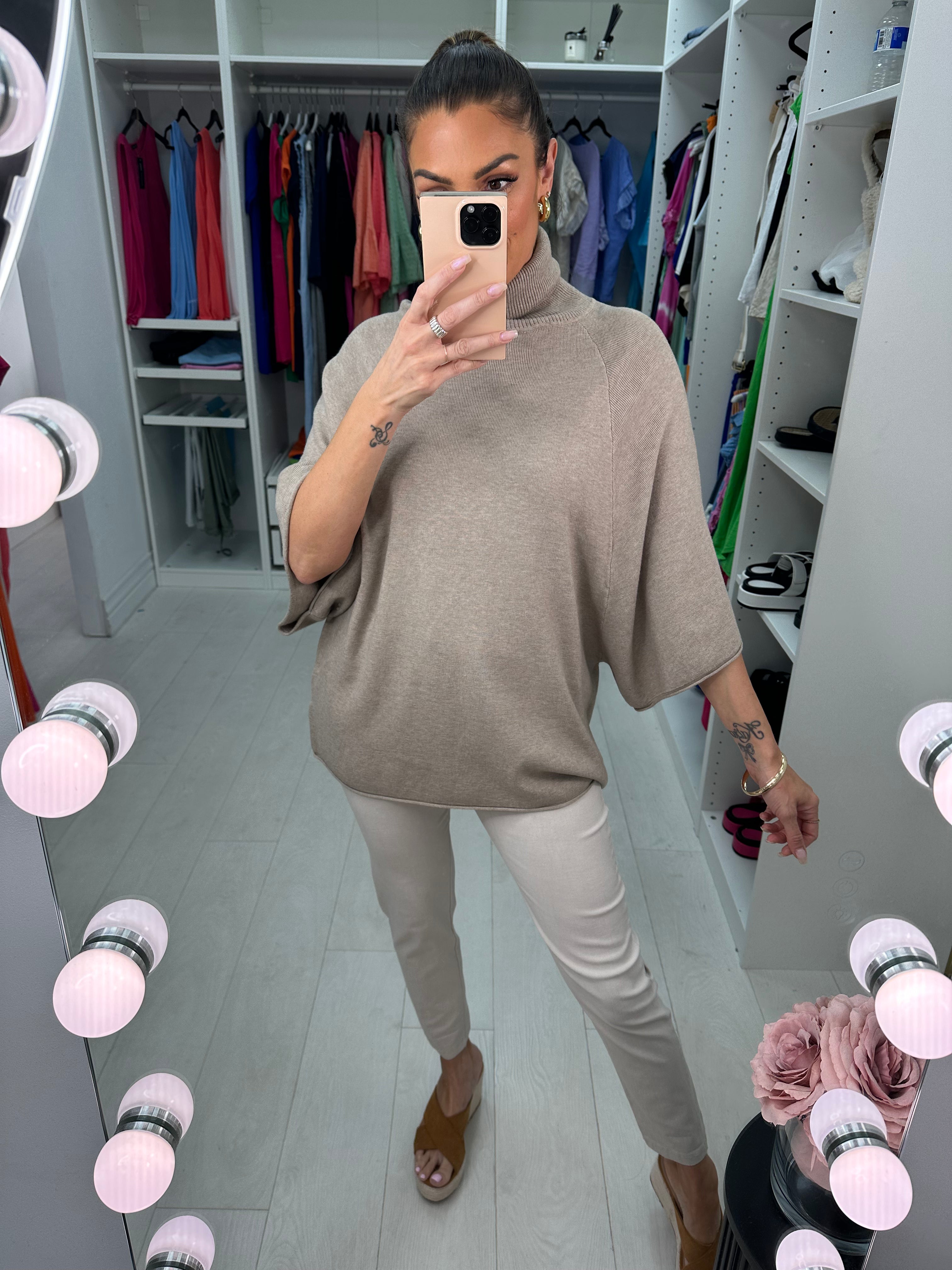 Charlotte Ribbed Roll Neck Jumper