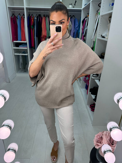 Charlotte Ribbed Roll Neck Jumper