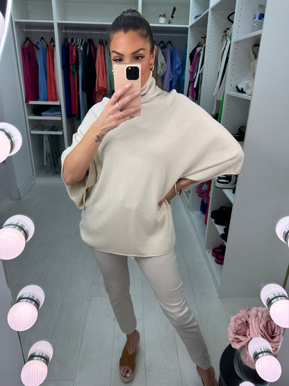 Charlotte Ribbed Roll Neck Jumper