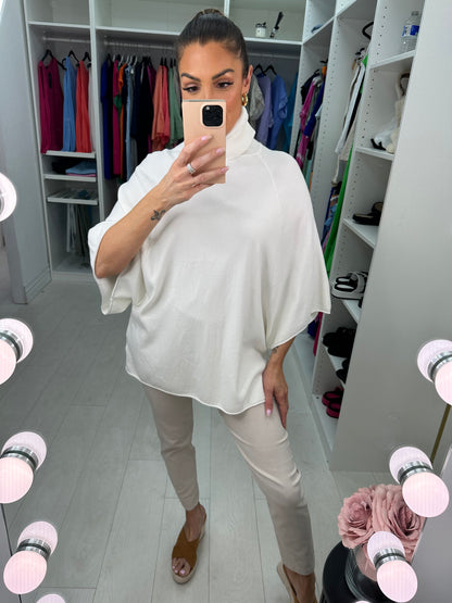 Charlotte Ribbed Roll Neck Jumper