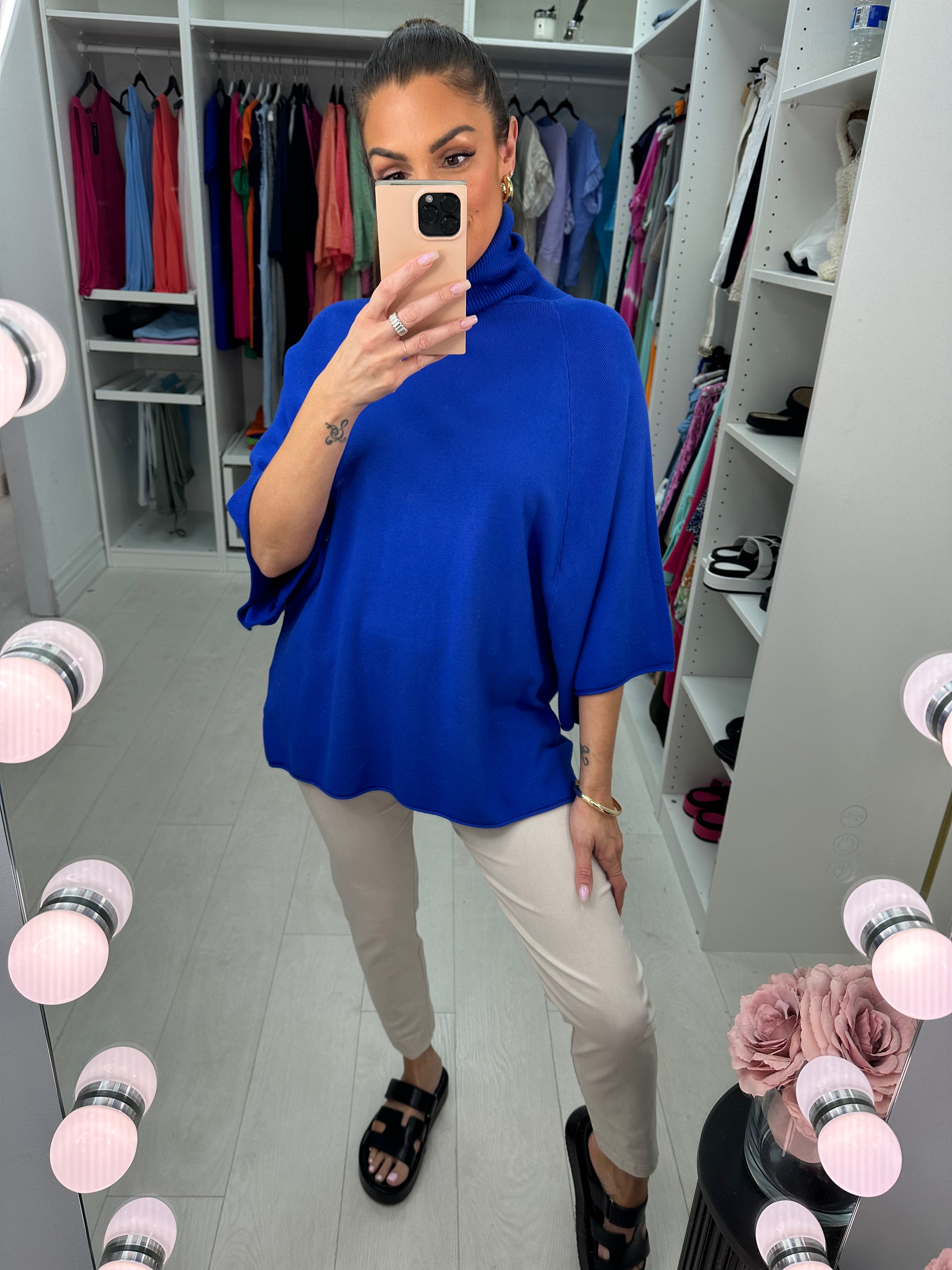 Charlotte Ribbed Roll Neck Jumper