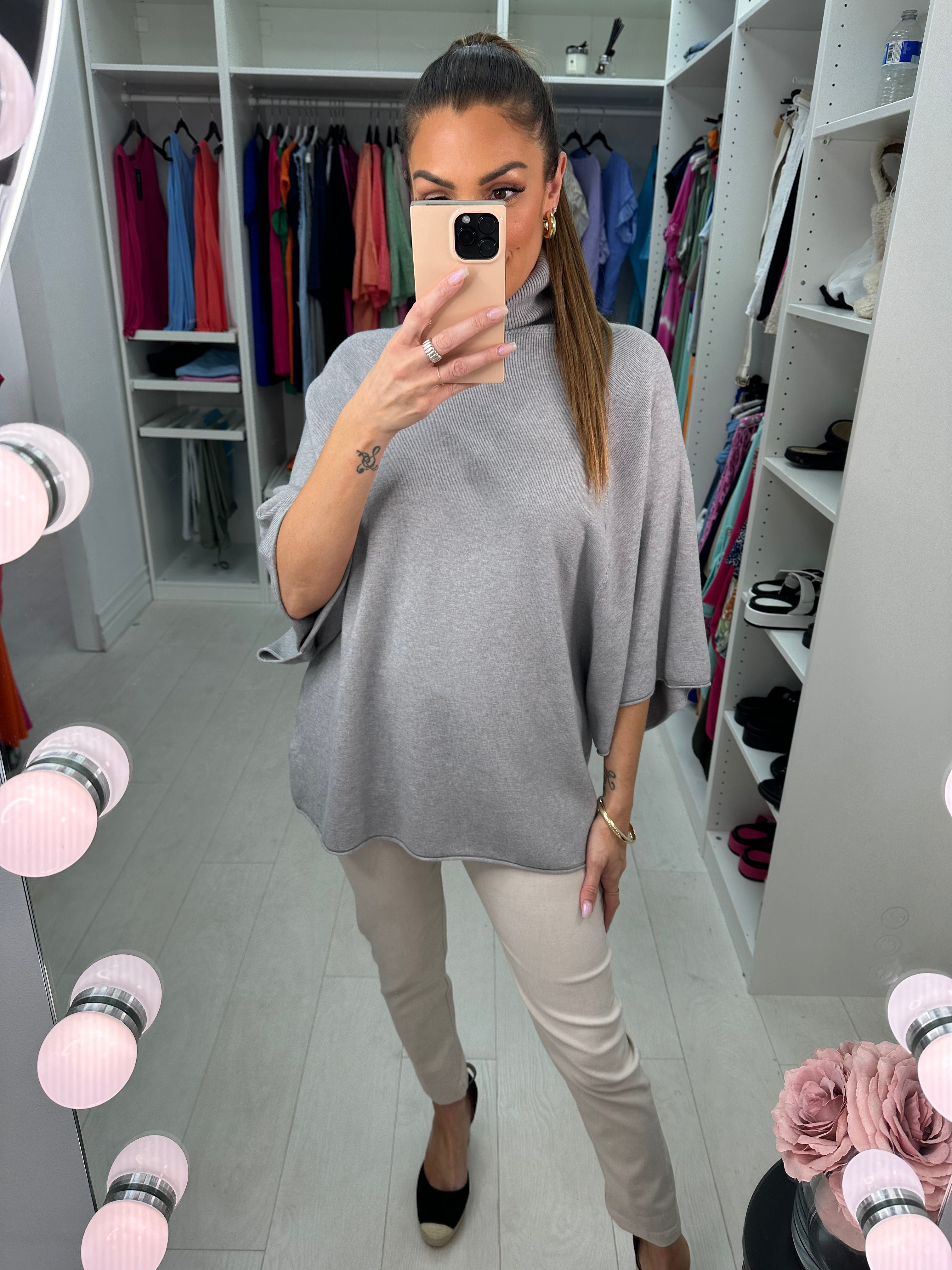 Charlotte Ribbed Roll Neck Jumper