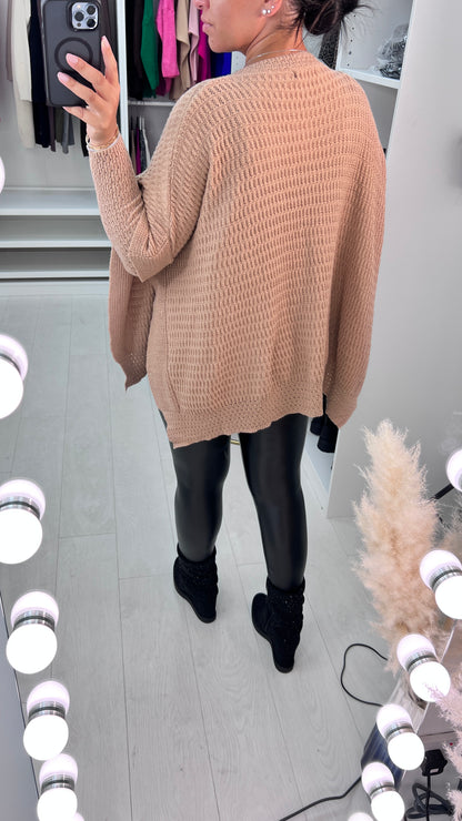 Zarya Front Pocket Knitted Poncho Jumper