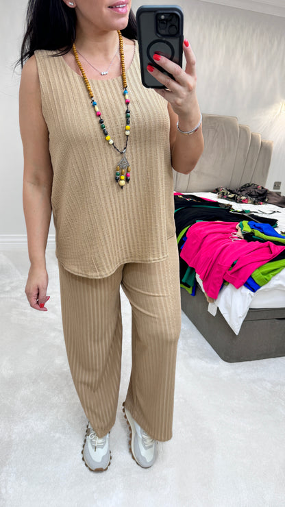 Afia Relaxed Fit Crepe Vest Top