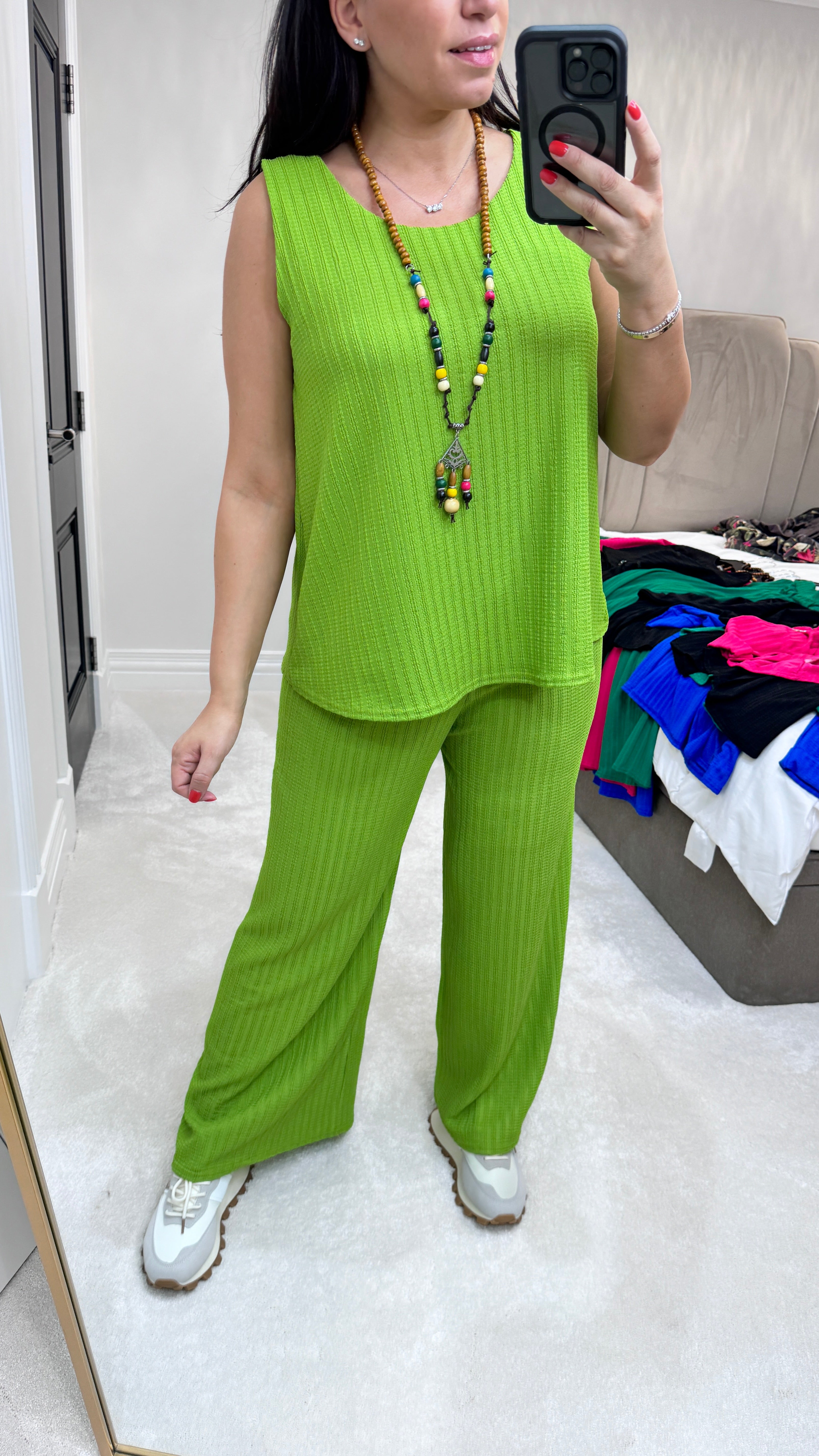 Afia Relaxed Fit Crepe Vest Top