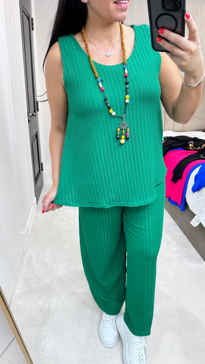 Afia Relaxed Fit Crepe Vest Top